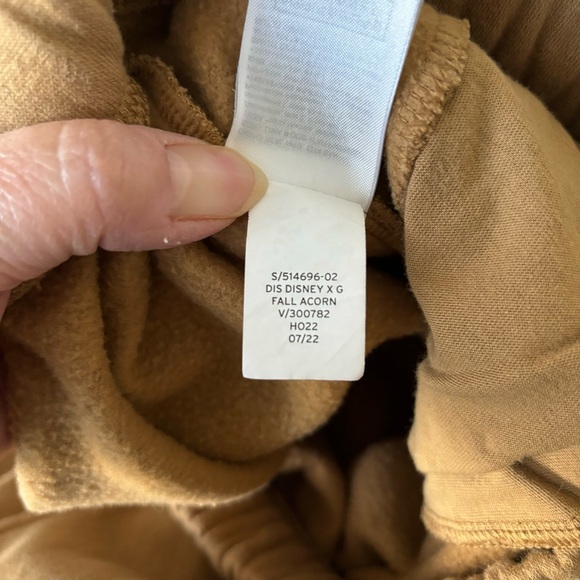 GAP x Disney Logo Hoodie & Sweatpants, Adult size Small, Acorn brown - Picture 7 of 16